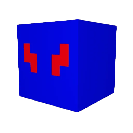 FalconQ10 Minecraft avatar head, 3D render