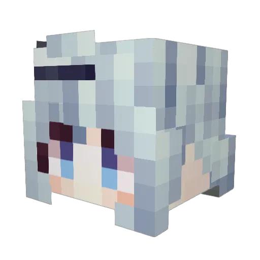 Falcon_Spectre Minecraft avatar head, 3D render