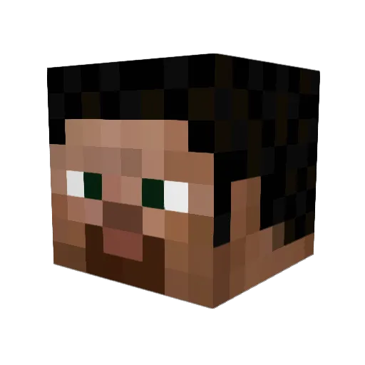 Falcondark5 Minecraft avatar head, 3D render