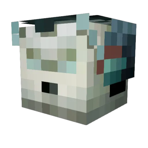 Falconia Minecraft avatar head, 3D render