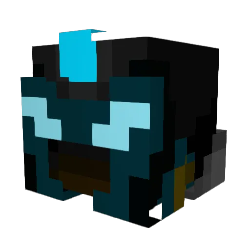 Falcun92 Minecraft avatar head, 3D render
