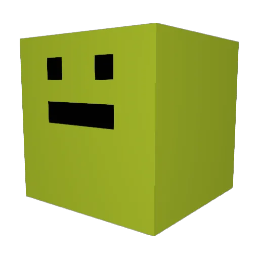 Faleminderit Minecraft avatar head, 3D render