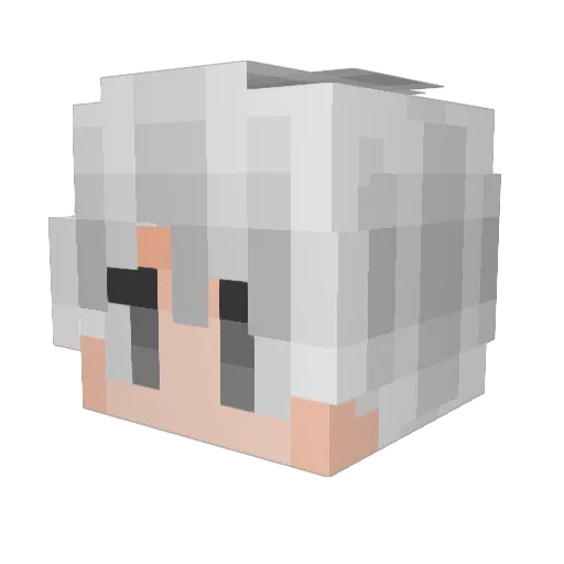 Falikone Minecraft avatar head, 3D render