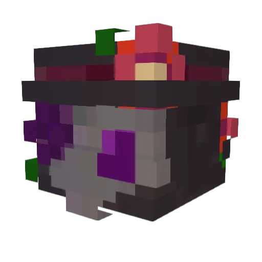 Falken_Man Minecraft avatar head, 3D render