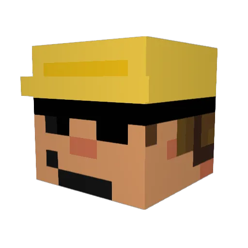 Falkiboy1 Minecraft avatar head, 3D render