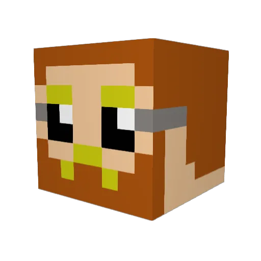 Falkinghammer Minecraft avatar head, 3D render