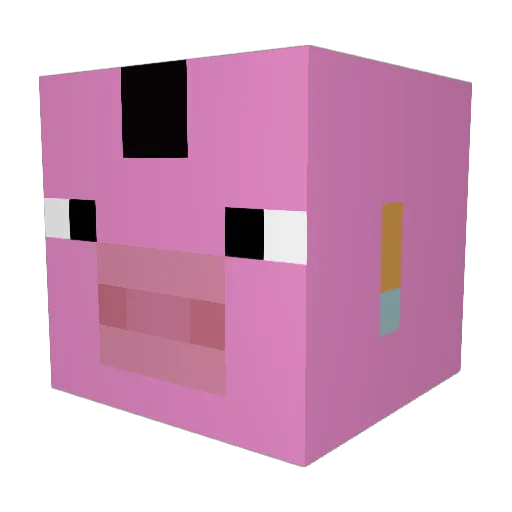 Falkster22 Minecraft avatar head, 3D render
