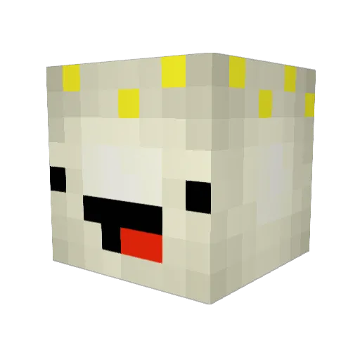 Fall1287 Minecraft avatar head, 3D render