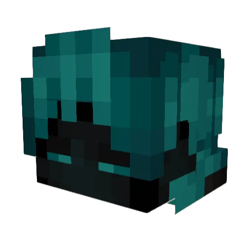 FallCosine Minecraft avatar head, 3D render