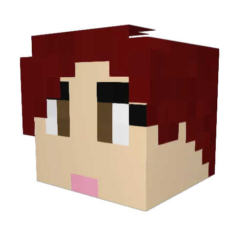FallOutGirl99 Minecraft avatar head, 3D render