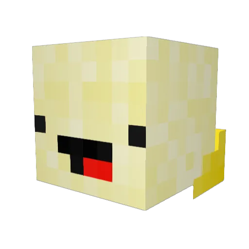 FallUnders Minecraft avatar head, 3D render