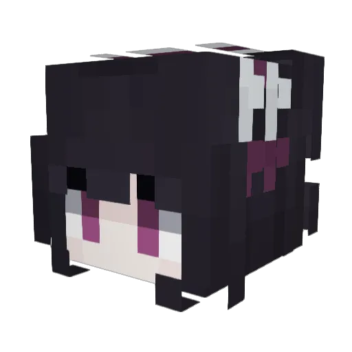Fall_Cloud Minecraft avatar head, 3D render