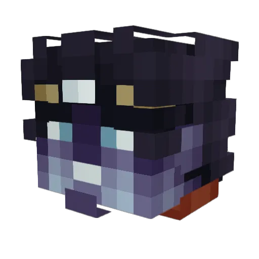 Fallafalo Minecraft avatar head, 3D render