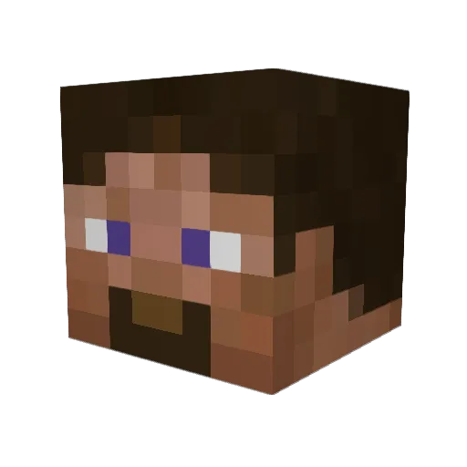 Minecraft-Avatar von Fallaron: Kopf als 3D-Render