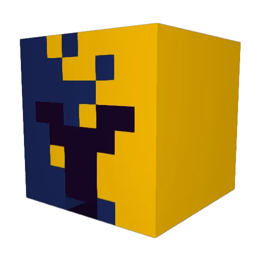 Falleen24 Minecraft avatar head, 3D render
