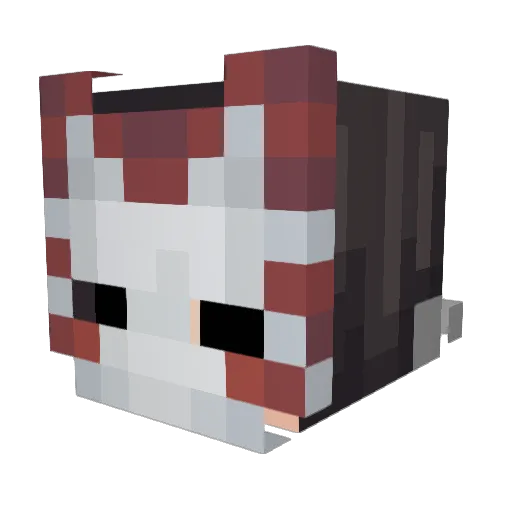 Fallen02 Minecraft avatar head, 3D render