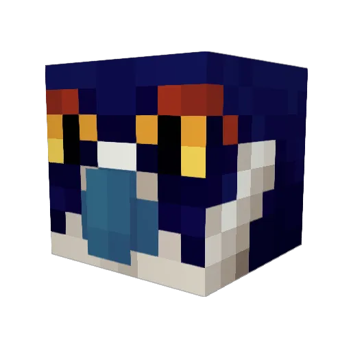 Fallen1125 Minecraft avatar head, 3D render