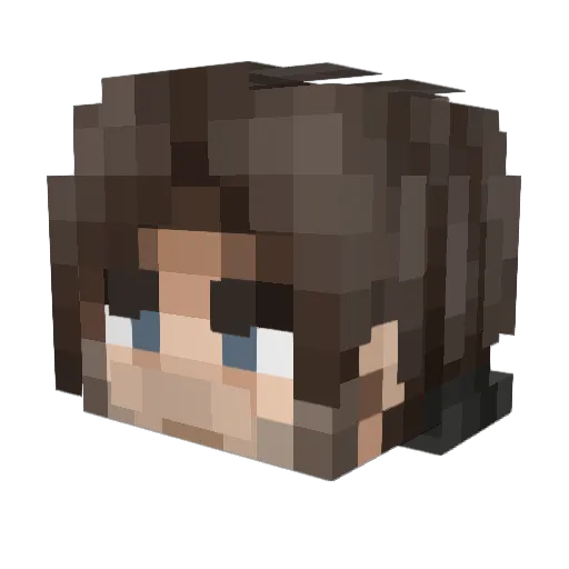 Fallen690 Minecraft avatar head, 3D render
