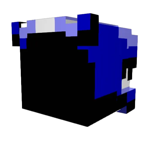 FallenAbyssl Minecraft avatar head, 3D render