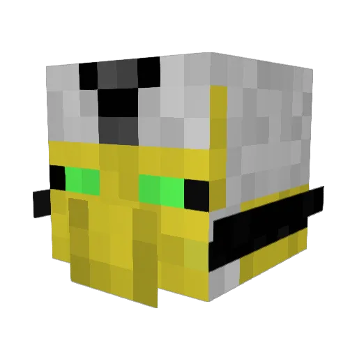 FallenAcer Minecraft avatar head, 3D render