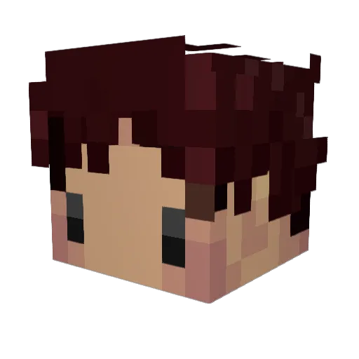 FallenAether Minecraft avatar head, 3D render