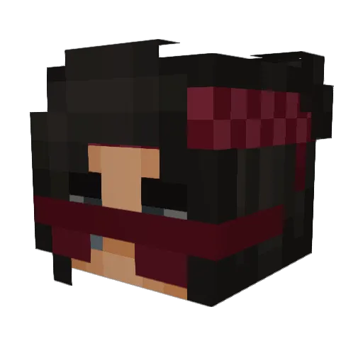 FallenAngel0519 Minecraft avatar head, 3D render