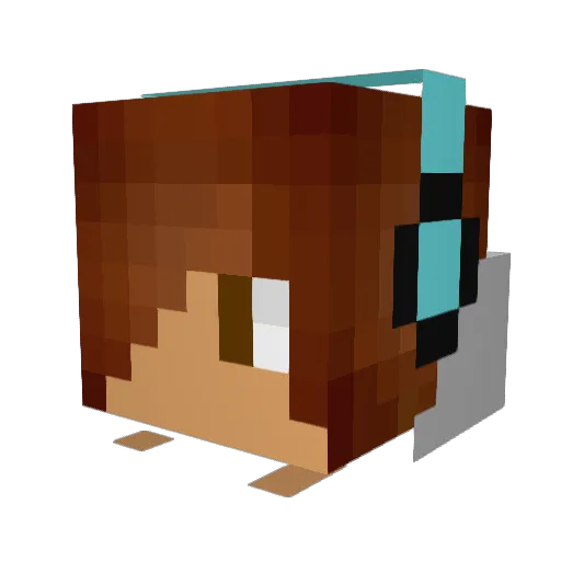 FallenAngle150 Minecraft avatar head, 3D render