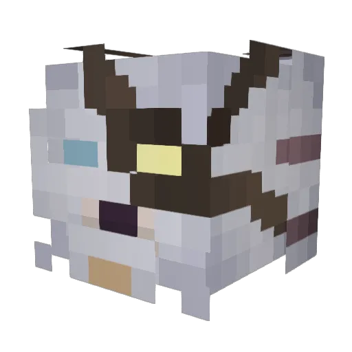 FallenBandit Minecraft avatar head, 3D render