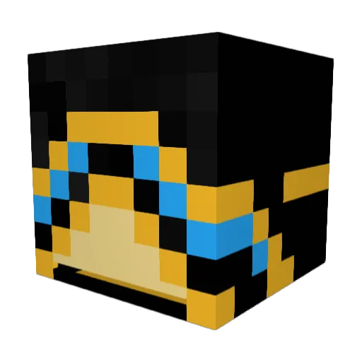 FallenBoi Minecraft avatar head, 3D render