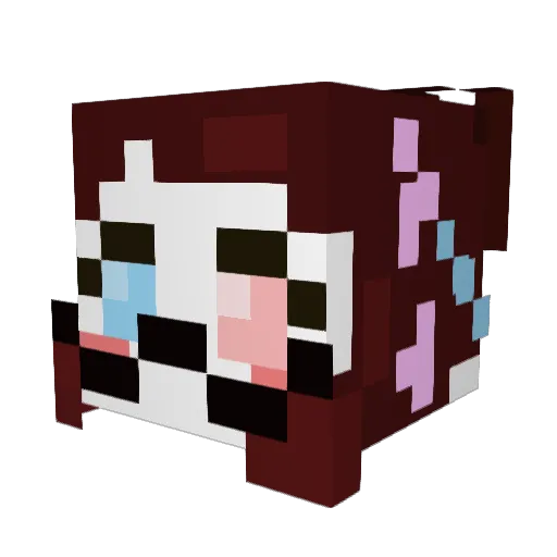 FallenBucko Minecraft avatar head, 3D render