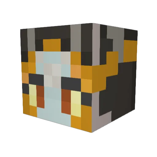 FallenCherub Minecraft avatar head, 3D render