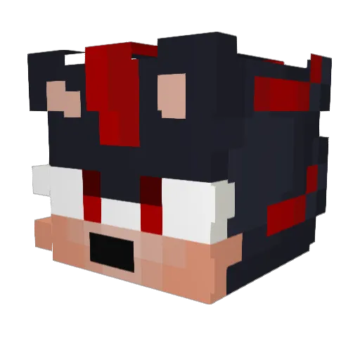 FallenCrusader Minecraft avatar head, 3D render