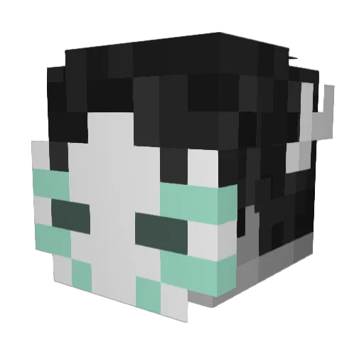 FallenDoubt Minecraft avatar head, 3D render