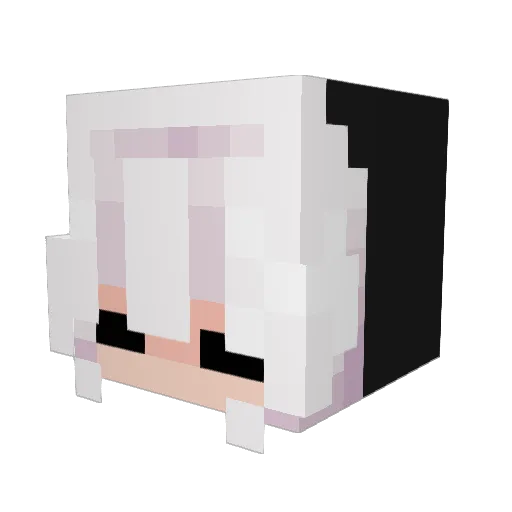 FallenEllie Minecraft avatar head, 3D render