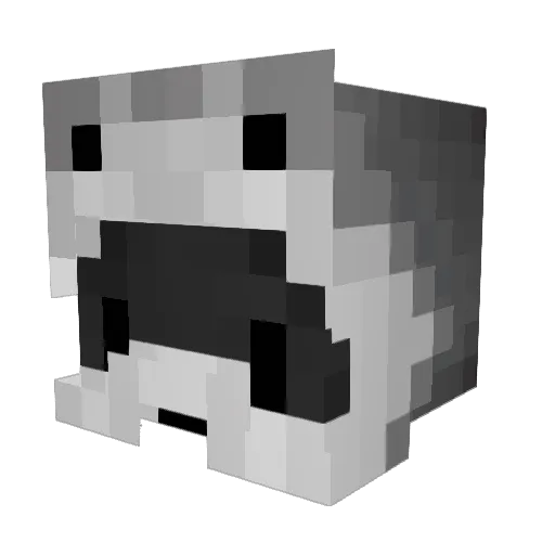 FallenFolf Minecraft avatar head, 3D render