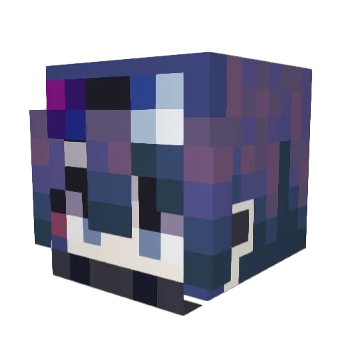 FallenG Minecraft avatar head, 3D render