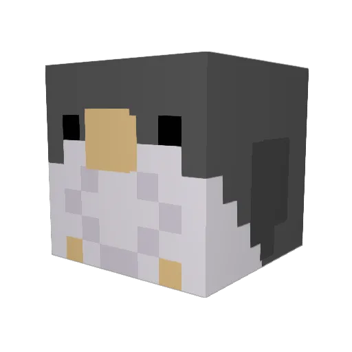 FallenJar Minecraft avatar head, 3D render