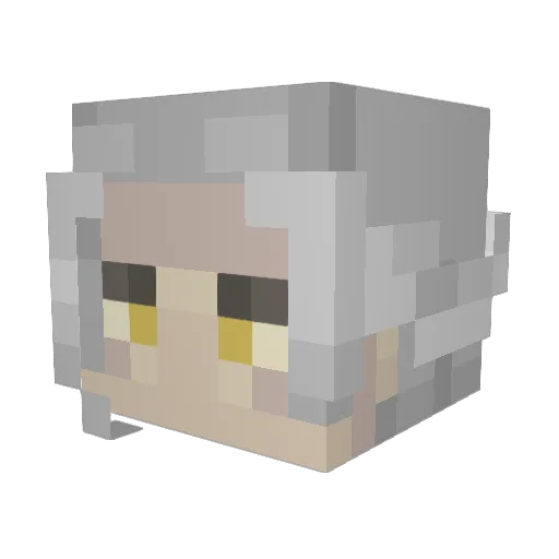 FallenKnight393 Minecraft avatar head, 3D render
