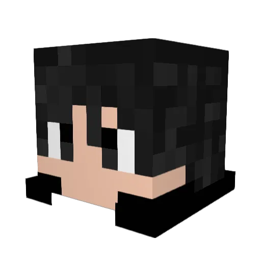 FallenNemesis Minecraft avatar head, 3D render