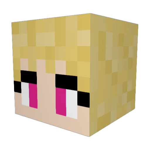 FallenPaladin Minecraft avatar head, 3D render