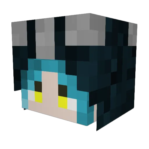 FallenPhantom42 Minecraft avatar head, 3D render