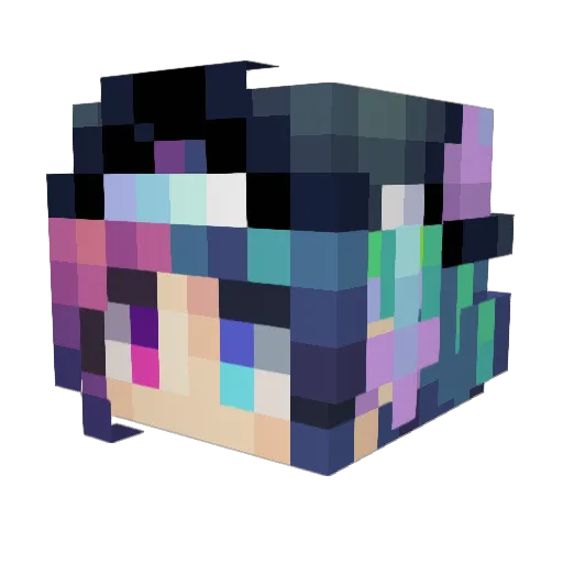 FallenRaiin Minecraft avatar head, 3D render