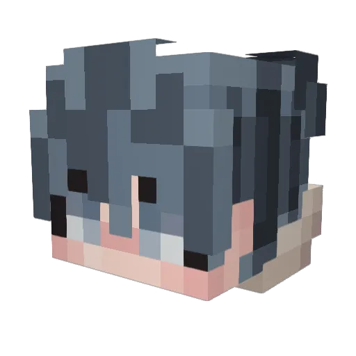 FallenYaku Minecraft avatar head, 3D render