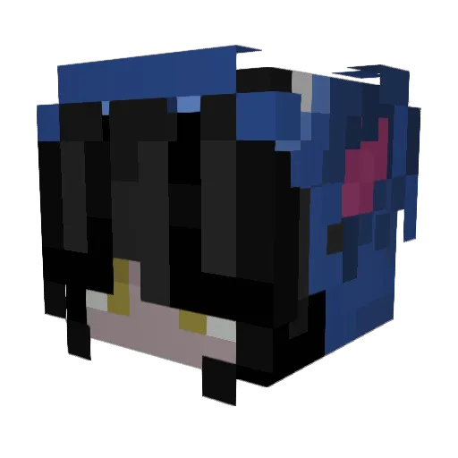 Fallen_Angell Minecraft avatar head, 3D render