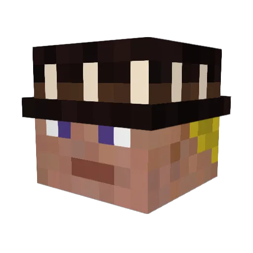 Fallen_Blake Minecraft avatar head, 3D render