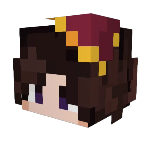 Fallen_Charlie Minecraft avatar head, 3D render