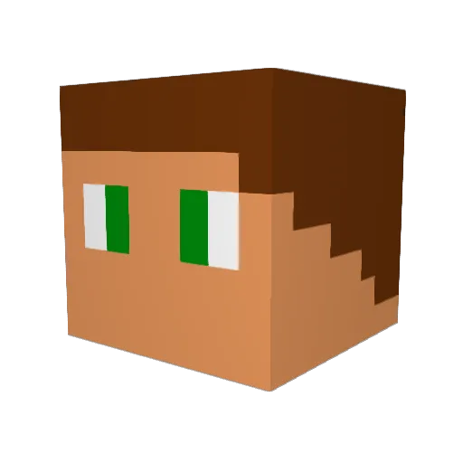 Fallen_VI Minecraft avatar head, 3D render