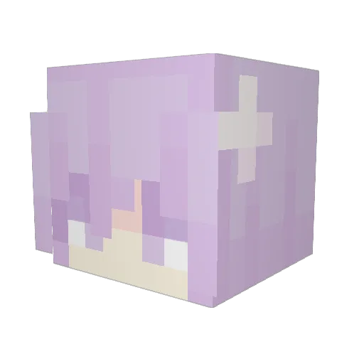 Fallenangelveox Minecraft avatar head, 3D render