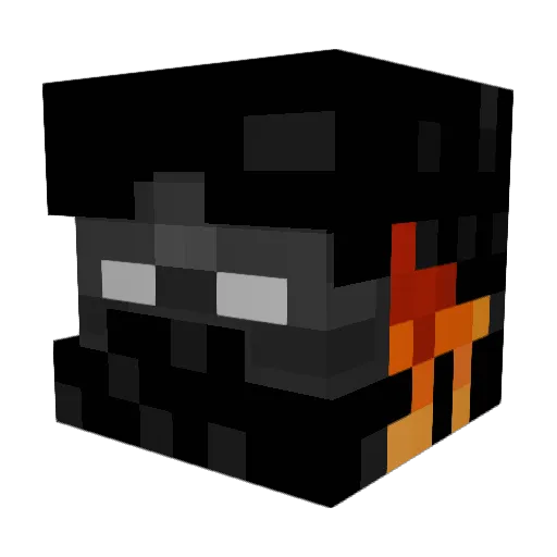 Fallencant_getup Minecraft avatar head, 3D render