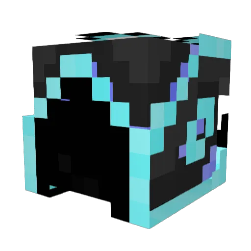Fallenheist Minecraft avatar head, 3D render